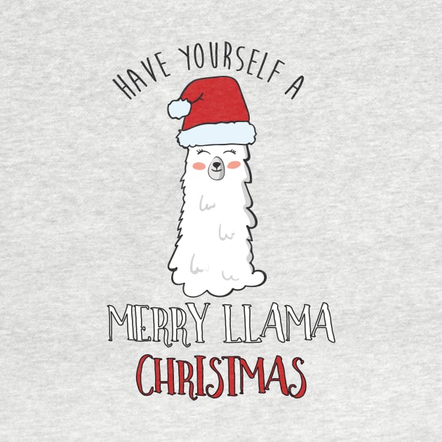 Have A Merry Llama Christmas, Funny Llama Christmas by Dreamy Panda Designs